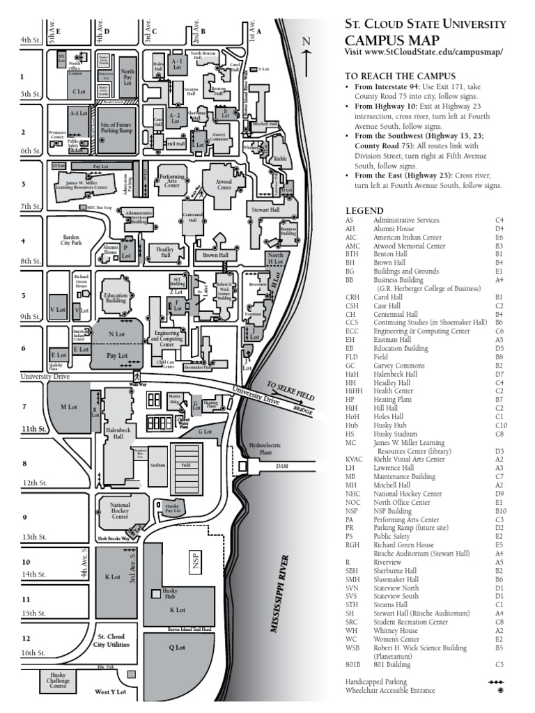 St Cloud State Univ Campus Map Docshare Tips