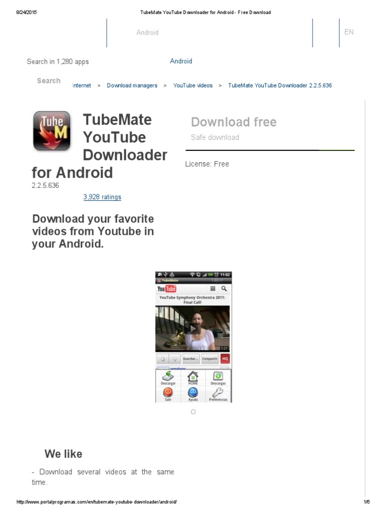 free tubemate youtube downloader