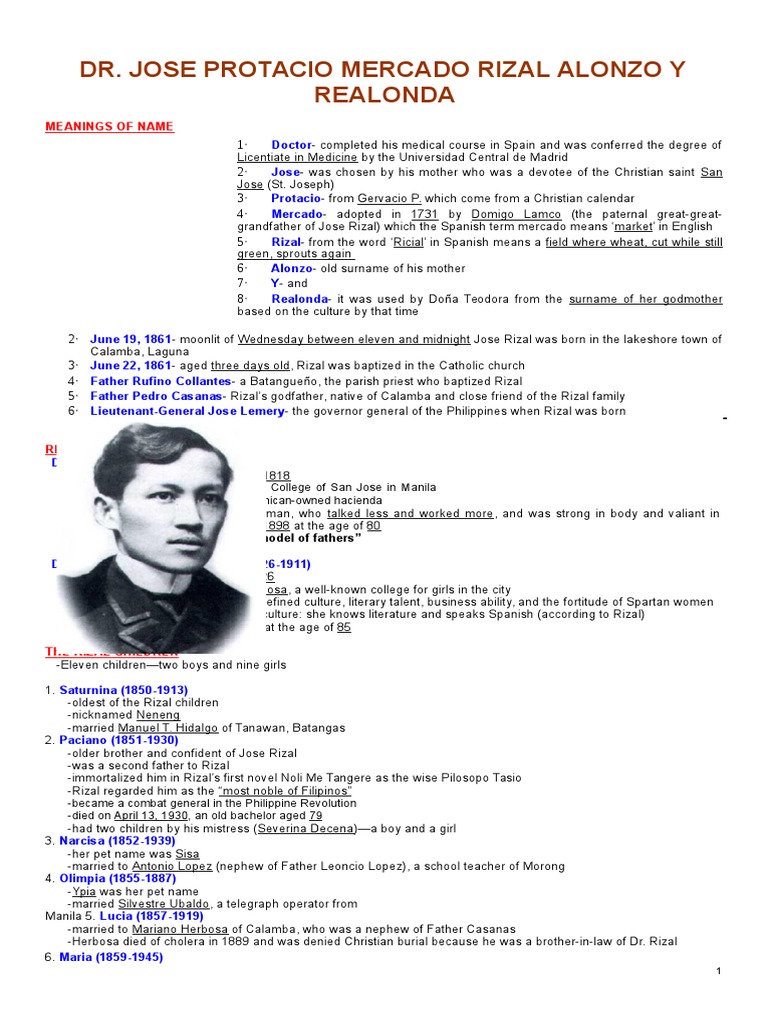 Philippines and Jose Rizal Essay Sample