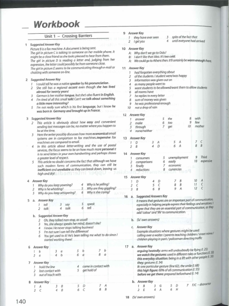 Gateway b2 workbook keys